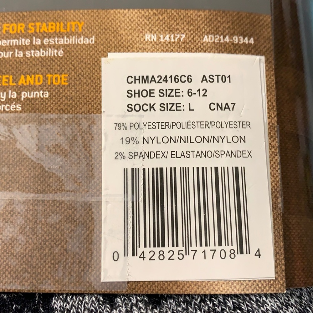 CARHARTT All Season Work Crew Socks size L - Picture 11 of 11